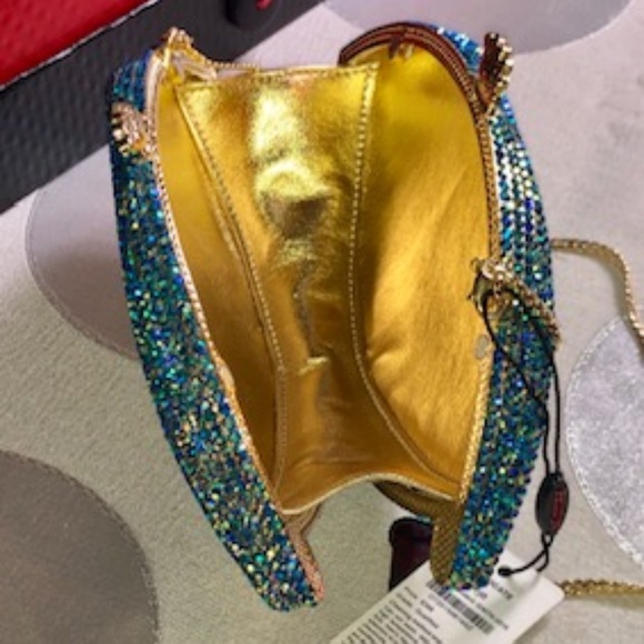 Brand NWT Handmade EvilEye Crystal Clutch - Picture 4 of 4